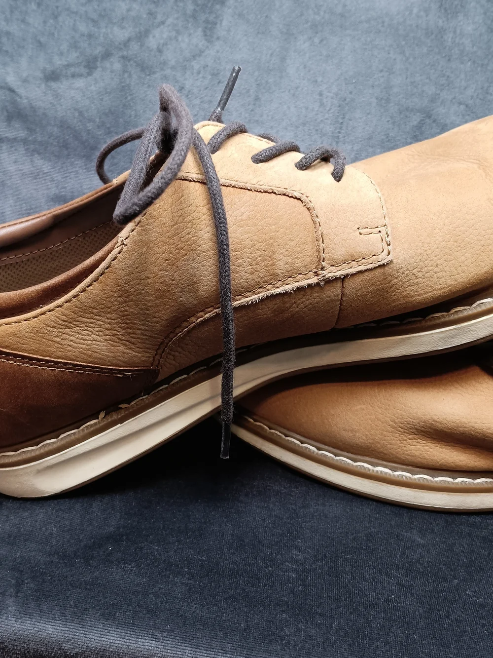 Men's Casual Tan Shoes Two Tone